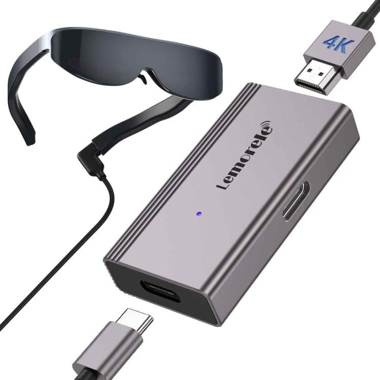 Lemorele LD48L USB-C-hubb / dockningsstation med 4K HDMI, PD-laddning, USB och SD/TF-kortläsare