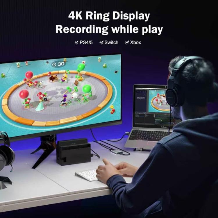 Lemorele Videoinspelningskort AC06 HDMI 4K med låg latens / Capture card / HDMI-inspelare