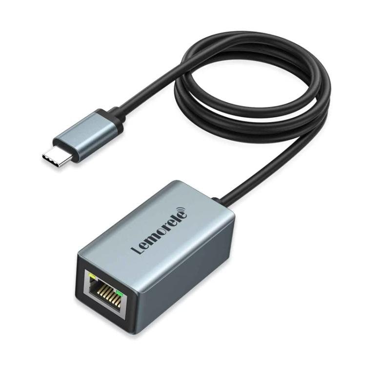Lemorele USB-C Hubb TC48 med dubbel HDMI och Gigabit Ethernet / USB-C-docka / HDMI-adapter