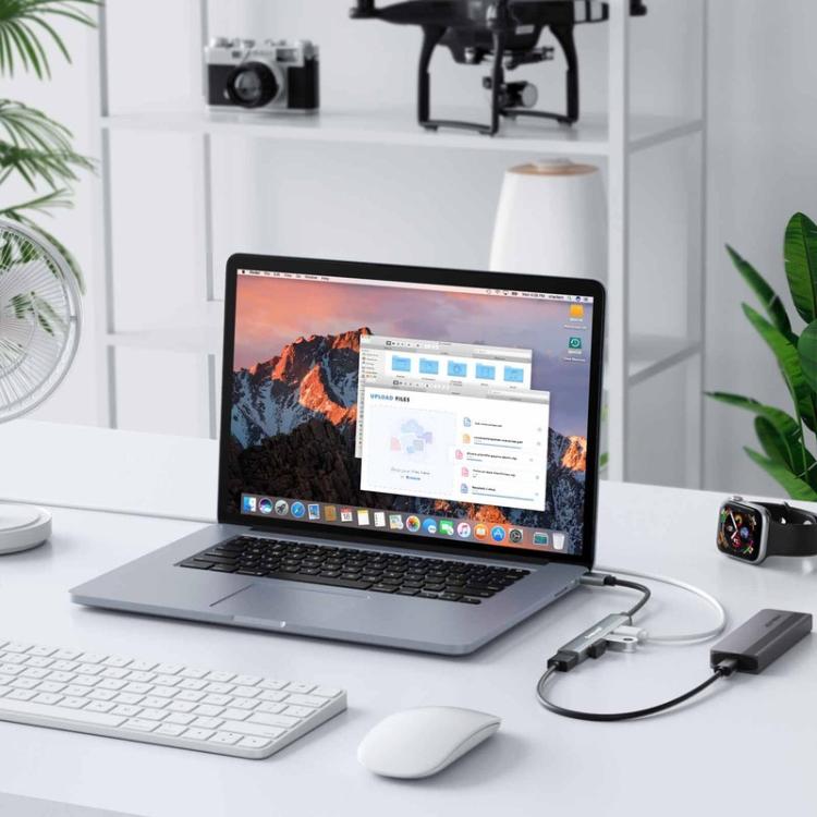 Lemorele USB-C Hubb TC53 med 4 USB-portar / USB-portreplikator / USB-C-förgrenare