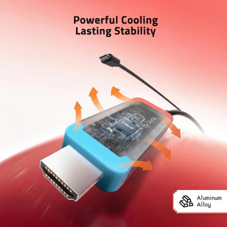 Lemorele Dockningsstation L100 USB-C med HDMI 4K och PD-laddning / USB-C-hubb / Multiportadapter