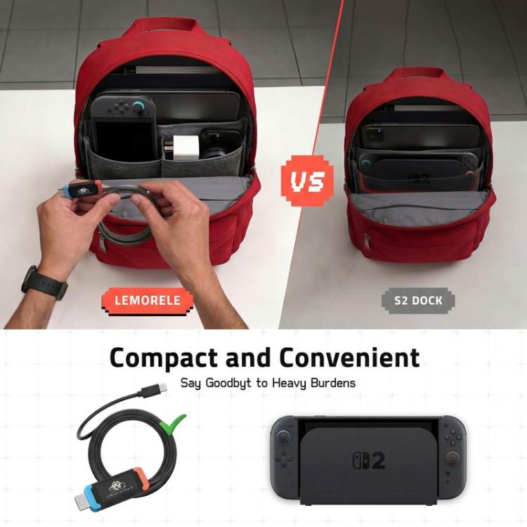 Lemorele Dockningsstation L100 USB-C med HDMI 4K och PD-laddning / USB-C-hubb / Multiportadapter