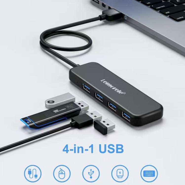 Lemorele USB-C Hubb TC55 4-i-1 med HDMI och 100W PD / USB-C-docka / Multiportadapter