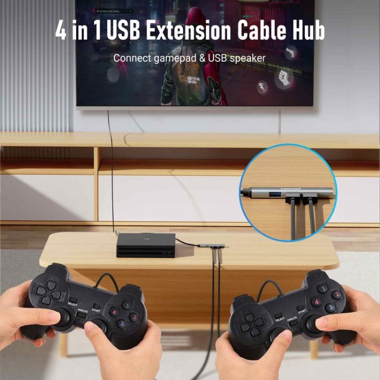 Lemorele Dockningsstation TC57 4-i-1 med HDMI 4K och 100W PD / USB-C-hubb / Multiportadapter