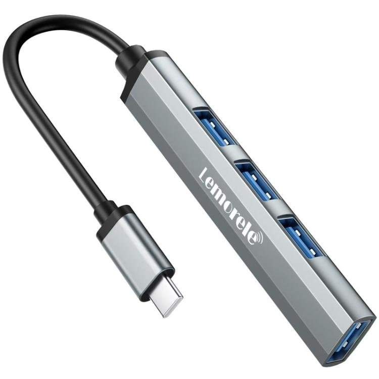 Lemorele Dockningsstation TC57 4-i-1 med HDMI 4K och 100W PD / USB-C-hubb / Multiportadapter