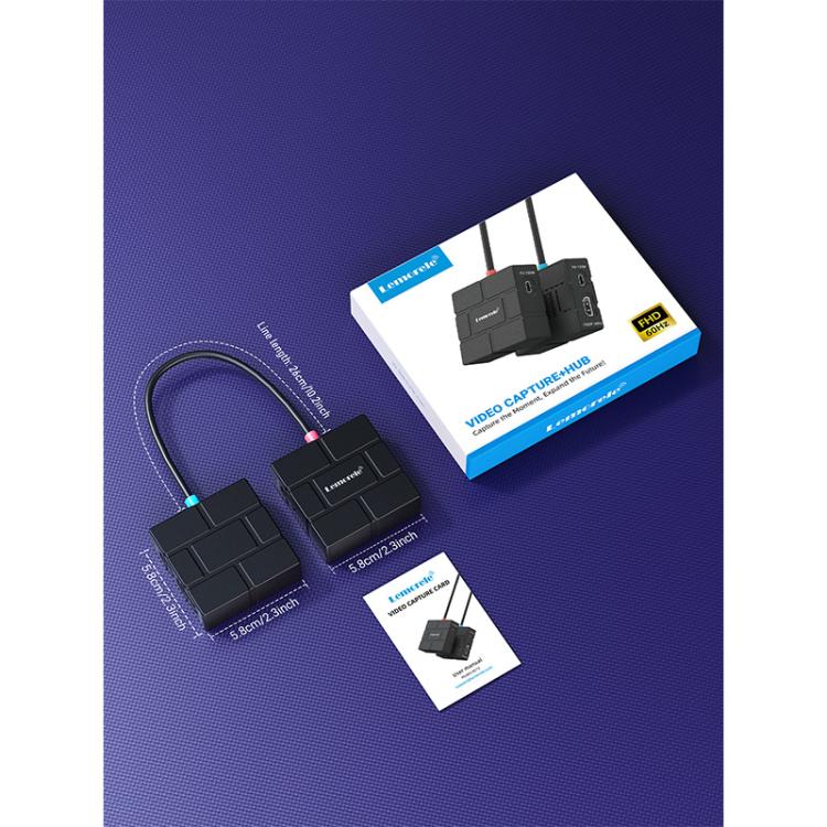 Lemorele Videoinspelningskort AC12 Mini HDMI till USB-C med loop out / Videograbber / USB-kort