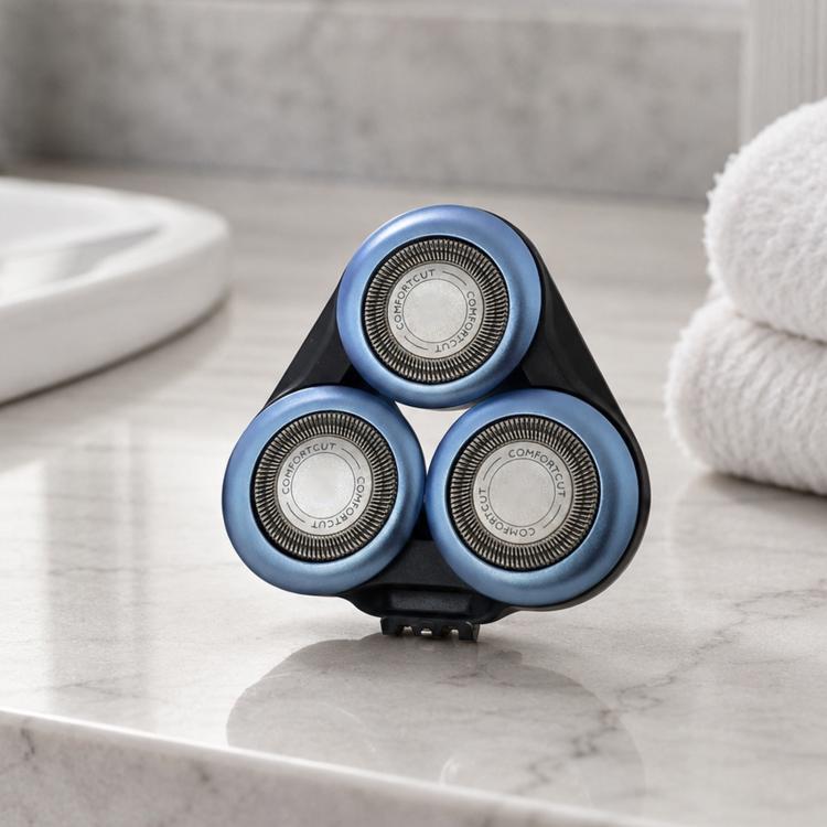 Rakhuvud med kassett till Philips S6000 (S6011/S6015/S6500) - Svart/Blå / Rakkassett / Skärhuvud