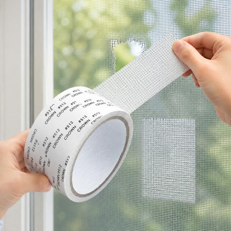 Reparationstejp för myggnät 5 cm×2 m / självhäftande lagningstejp av glasfiber
