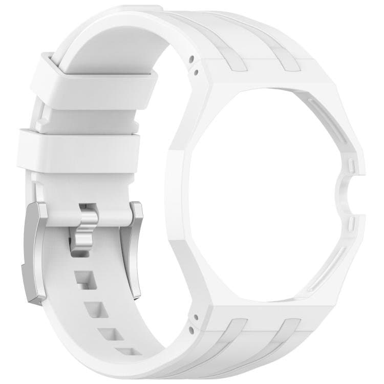 Klockarmband i silikon till Swatch Royal Pop / Audemars Piguet / silikonarmband med stiftspänne – Vit