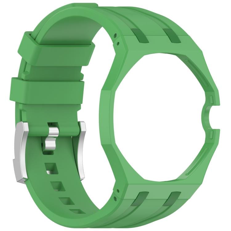 Klockarmband i silikon till Swatch Royal Pop / Audemars Piguet / silikonarmband med stiftspänne – Grön