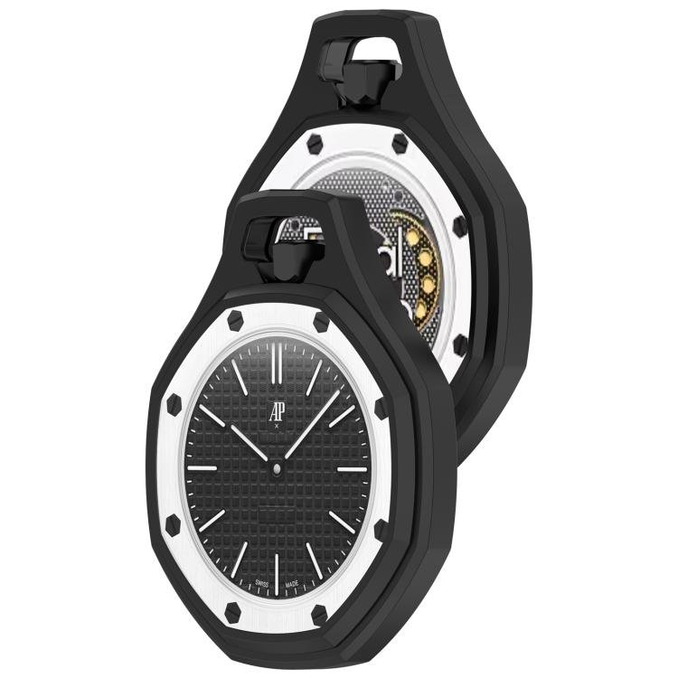 Skyddsskal till Swatch Royal Pop / Audemars Piguet / mjukt silikonskal för klocka – Svart