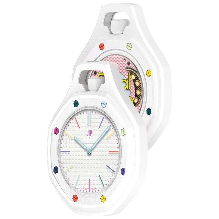 Skyddsskal till Swatch Royal Pop / Audemars Piguet / mjukt silikonskal för klocka – Vit
