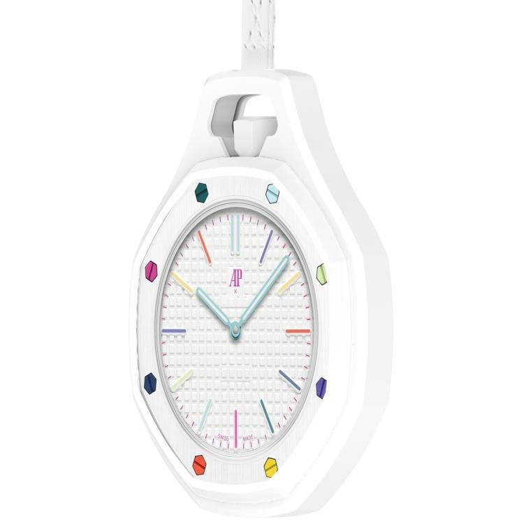 Skyddsskal till Swatch Royal Pop / Audemars Piguet / mjukt silikonskal för klocka – Vit