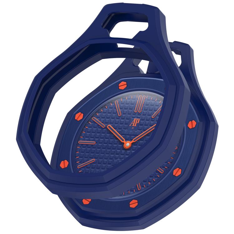 Skyddsskal till Swatch Royal Pop / Audemars Piguet / mjukt silikonskal för klocka – Mörkblå