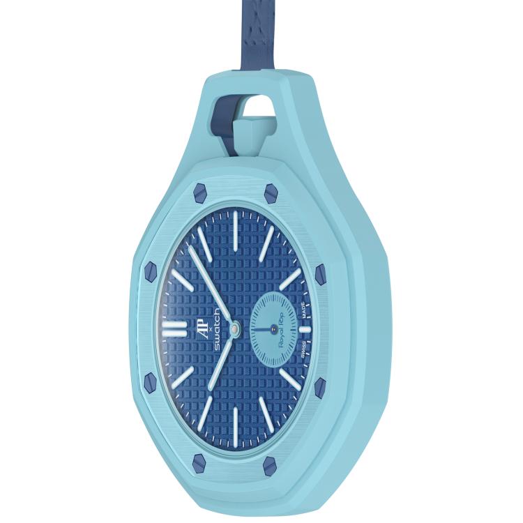 Skyddsskal till Swatch Royal Pop / Audemars Piguet / mjukt silikonskal för klocka – Himmelsblå