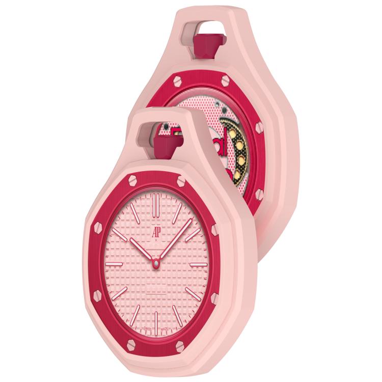 Skyddsskal till Swatch Royal Pop / Audemars Piguet / mjukt silikonskal för klocka – Rosa