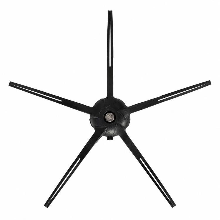 Sidoborste 5-armad till Roborock Q7 Max+/T8 Plus robotdammsugare - Svart / Femarmad kantborste