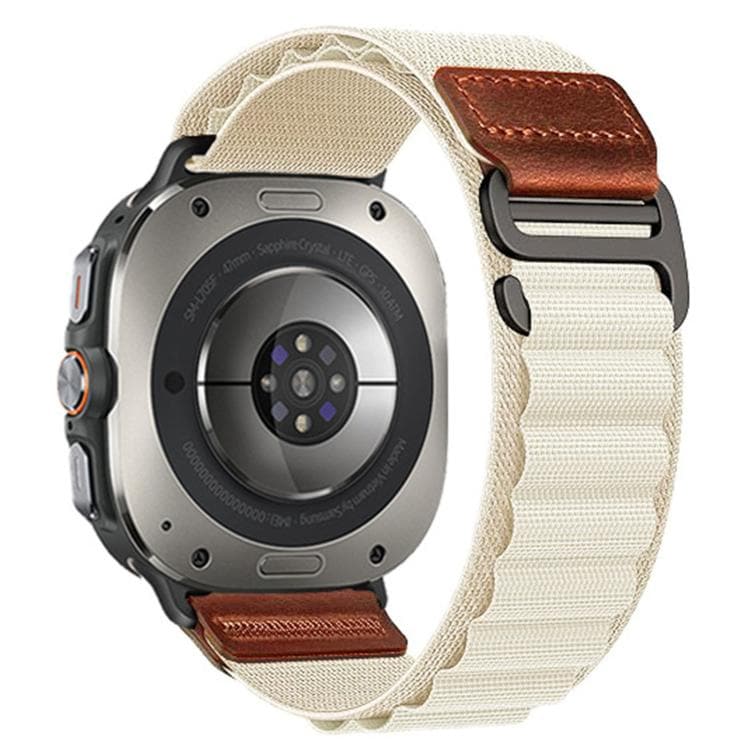 Klockarmband i nylon till Galaxy Watch Ultra - Starlight / Nylonarmband / Alpine loop-armband