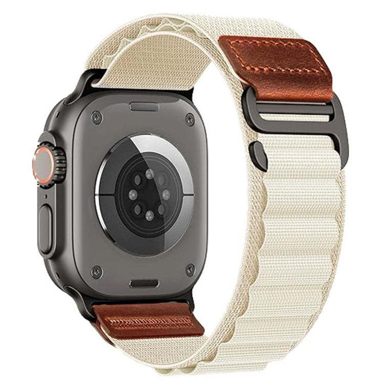 Klockarmband i nylon till Apple Watch 44/45/46/49mm - Starlight / Alpine loop / Nylonarmband