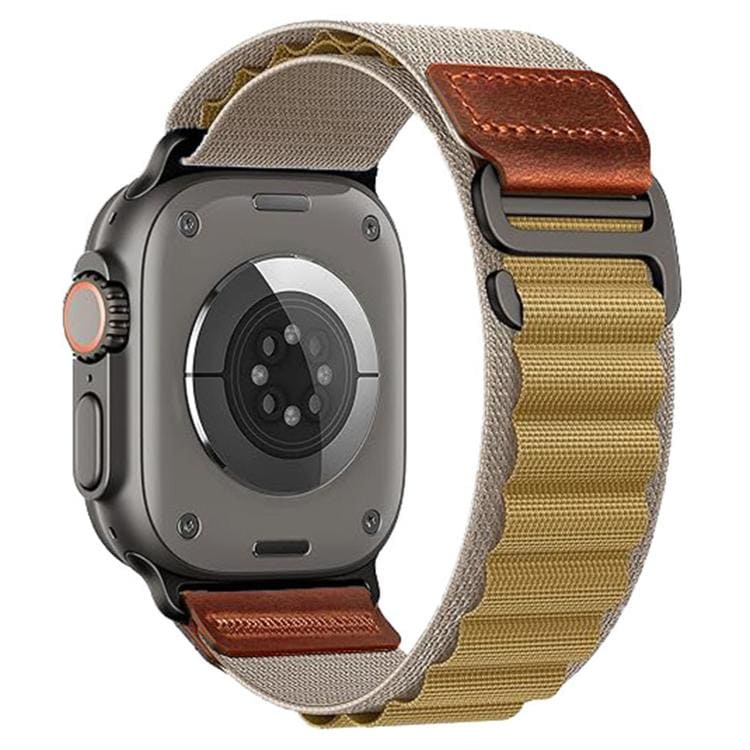 Klockarmband i nylon till Apple Watch 44/45/46/49mm - Wheat / Alpine loop / Nylonarmband