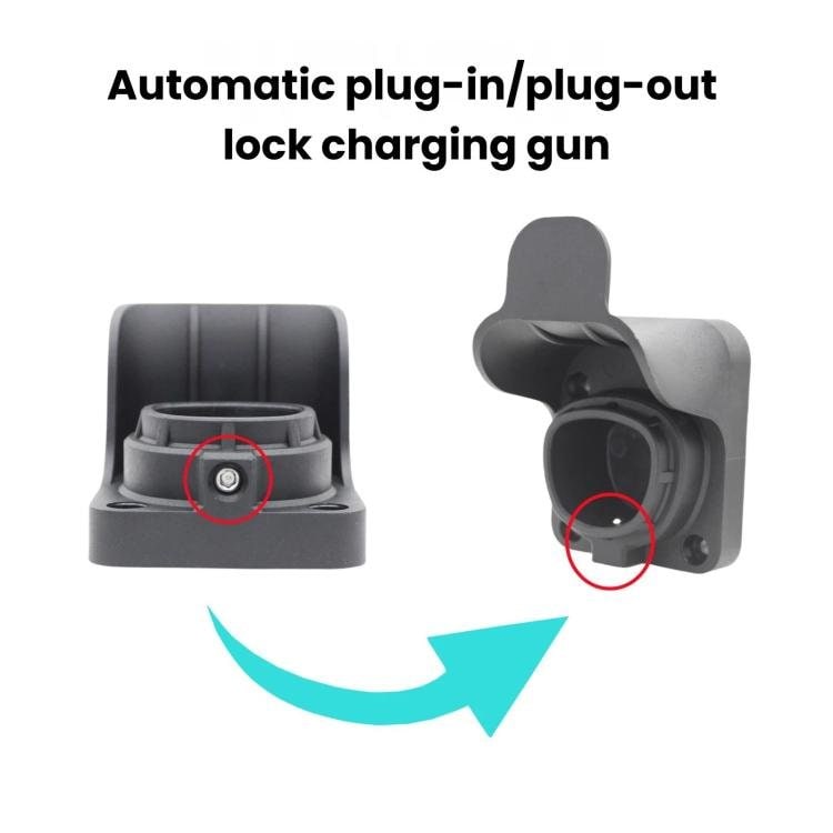 Tesla NACS -latausliittimen pidike / NACS-latausliittimen seinäkiinnike / Latauskaapelin pidike