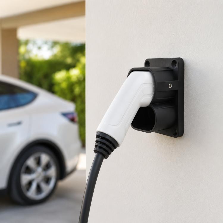 Hållare för laddkontakt CCS2 / CCS2-kontakthållare / Väggfäste för DC-laddkontakt