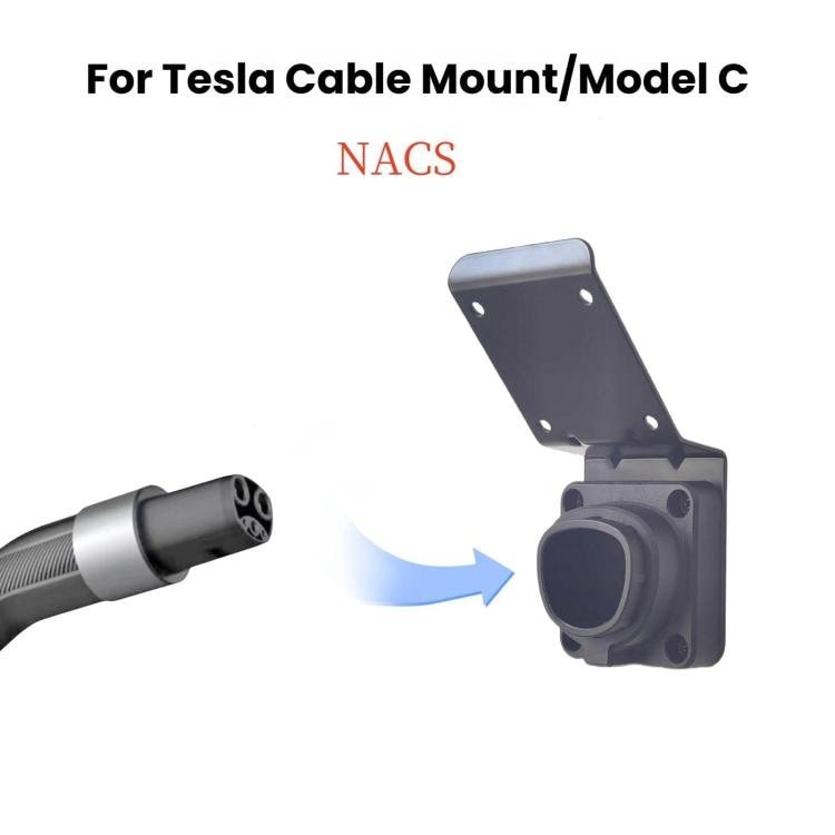 Kaapelipidike Tesla NACS-laturille / NACS-kaapelipidike / Lataukaapelin seinäkiinnike