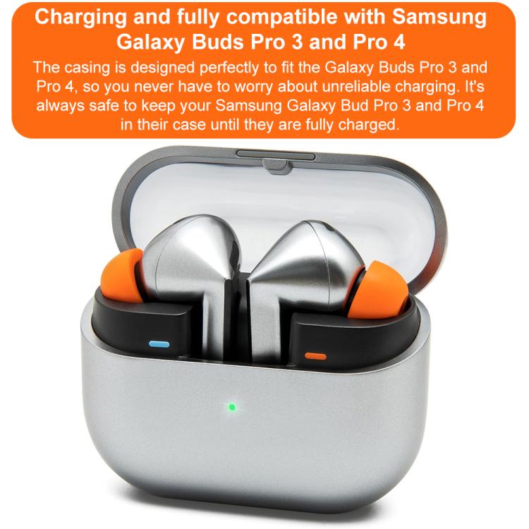 Öronkuddar i minnesskum 4 par till Galaxy Buds3/Buds4 Pro - Orange / Örontoppar