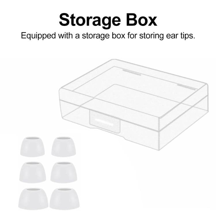 Öronkuddar i silikon 3 par till Galaxy Buds Pro - Vit / Silikontoppar / Reservpluggar