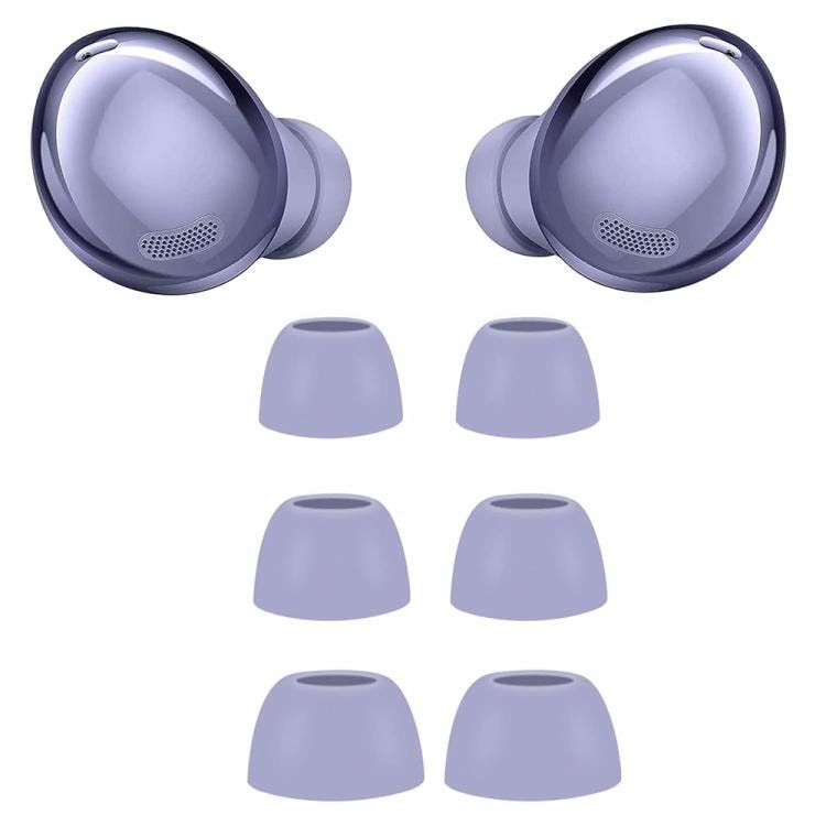 Öronkuddar i silikon 3 par till Galaxy Buds Pro - Lila / Silikontoppar / Reservpluggar
