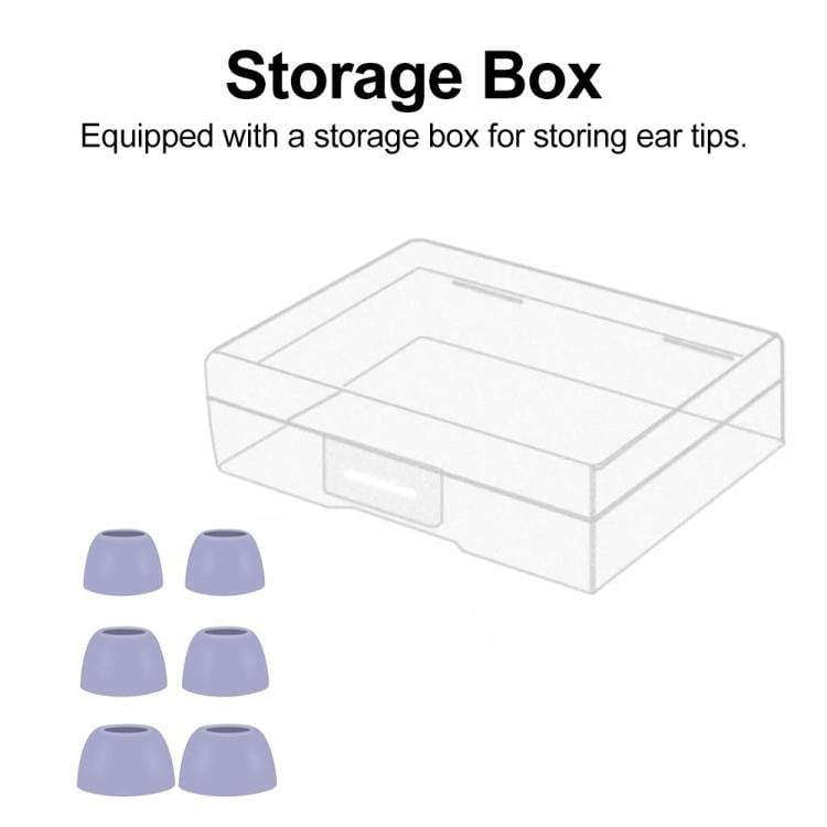Öronkuddar i silikon 3 par till Galaxy Buds Pro - Lila / Silikontoppar / Reservpluggar