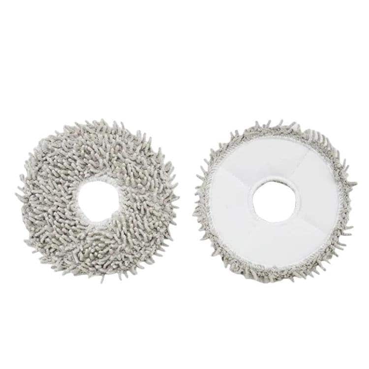 Moppdukar 2-pack till Ecovacs Deebot X1/T10 Turbo - Grå / Mikrofibermoppar / Golvmoppar