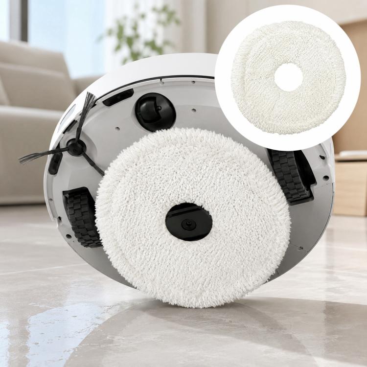 Moppduk till Ecovacs Deebot X1 Omni/Turbo/X1S Pro - Vit / Robotmopp / Reservmopp