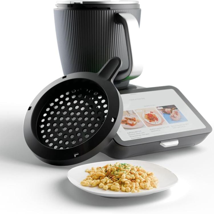 Perforerat silock till Thermomix TM7 - Svart / Avruningslock för köksmaskin / Filterlock