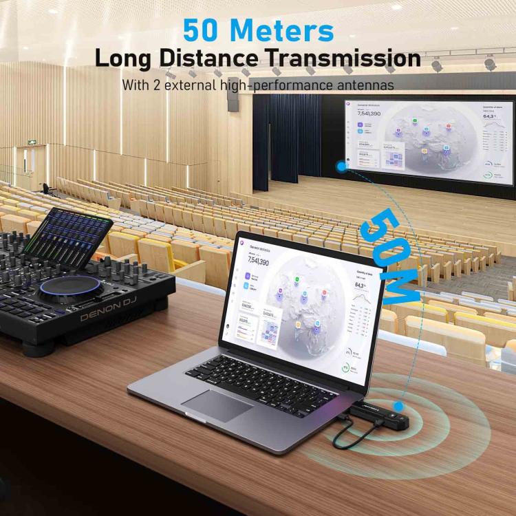 Lemorele Trådlöst HDMI-presentationskit P50 4K 50m med 8 sändare / Bildsystem / HDMI-kit