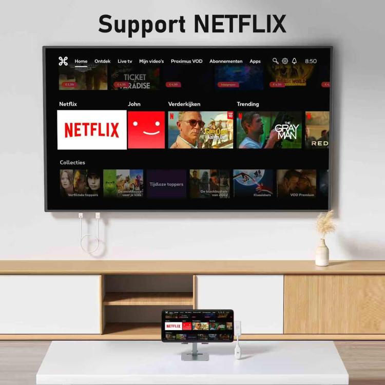 Lemorele Trådlös USB-C-sändare P10 för bildöverföring 1080p 50m / Bildsändare / USB-C-adapter