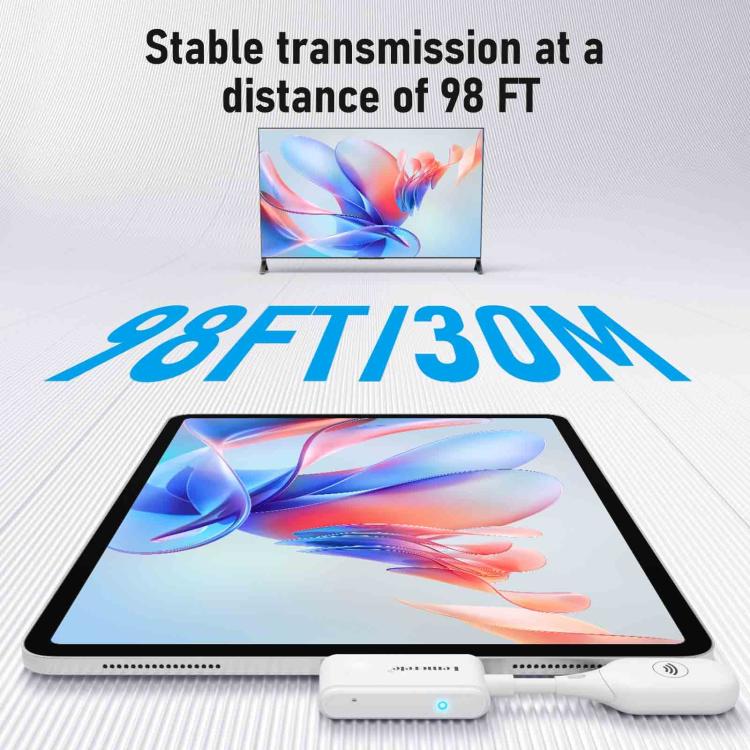 Lemorele Trådlös USB-C-sändare P10 för bildöverföring 1080p 50m / Bildsändare / USB-C-adapter