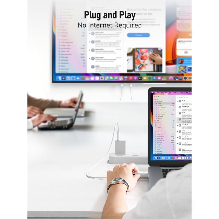 Lemorele Trådlös HDMI-sändare P100 1080p 50m / Trådlös HDMI-adapter / HDMI-förlängare