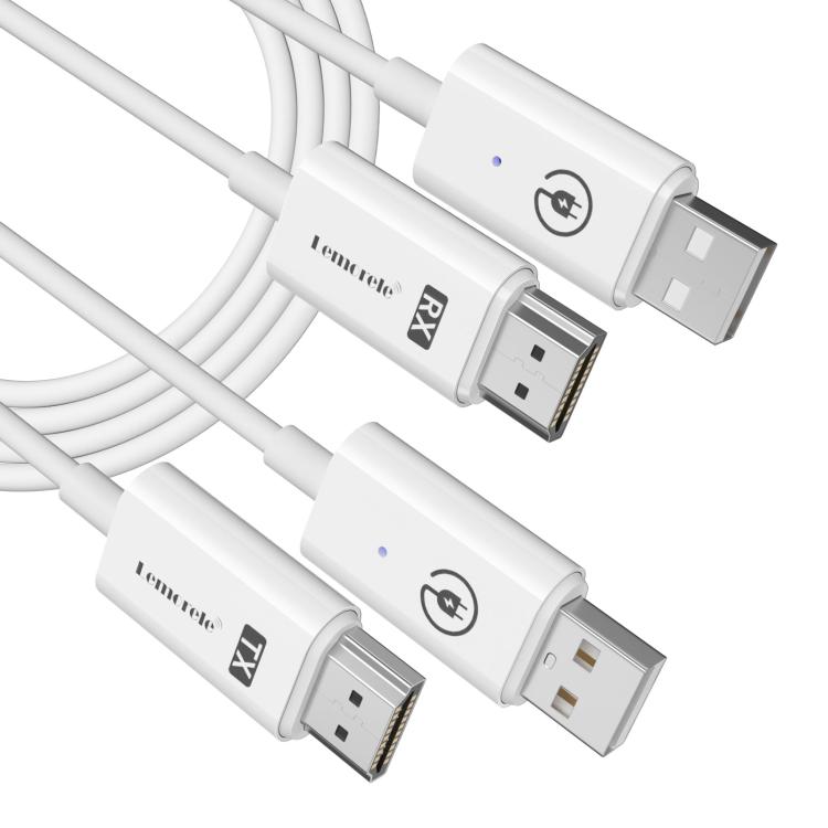 Lemorele Trådlös HDMI-sändare P100 1080p 50m / Trådlös HDMI-adapter / HDMI-förlängare
