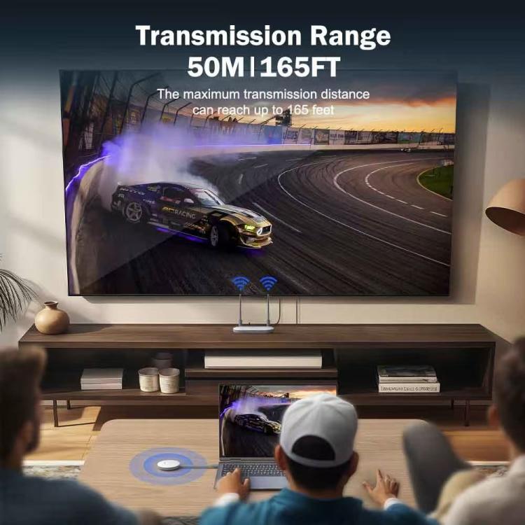 Lemorele Trådlös USB-A-sändare G60 1080p 50m med HDMI och VGA / Bildlänk / AV-sändare