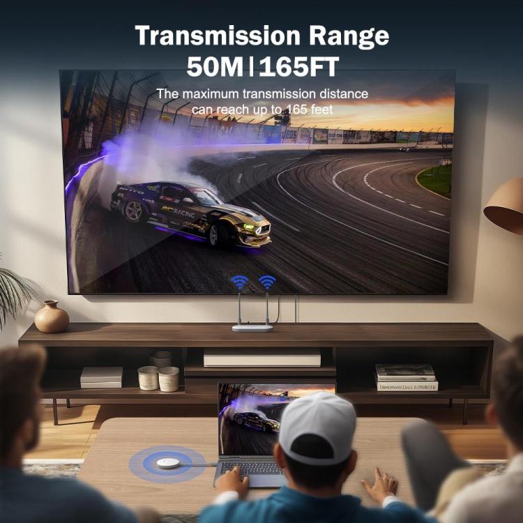 Lemorele Trådlös HDMI-sändare G52R1 1080p 50m med HDMI och VGA / Bildlänk / AV-sändare