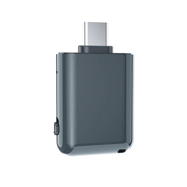 AI-diktafon med USB-C 16GB - Mörkblå / Bärbar röstinspelare / USB-minne med inspelning