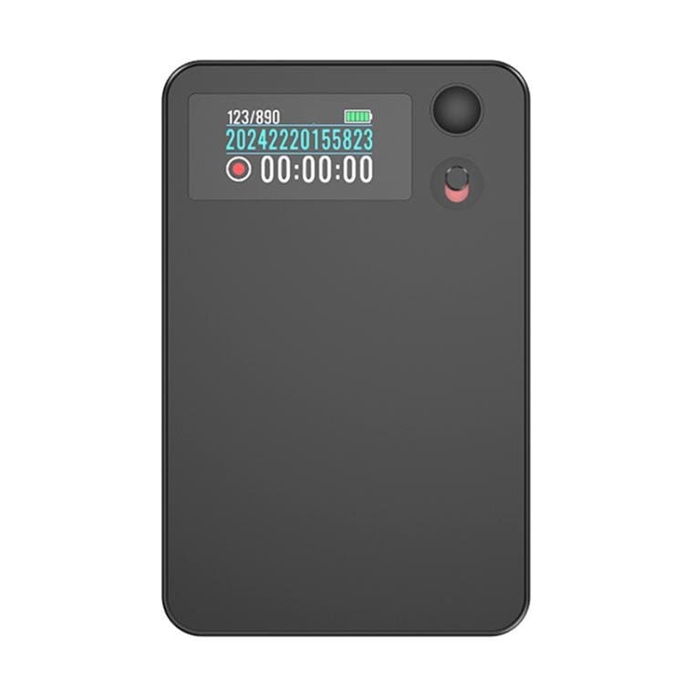 AI-diktafon ultratunn med 0,96" display 16GB - Svart / Röstinspelare / Inspelningsenhet