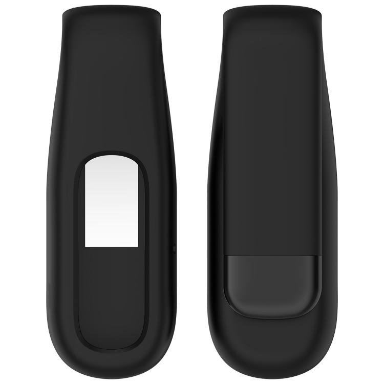 Beskyttelsesetui i silikon med klips til Fitbit Air – Svart / Etui med klips / Beskyttelsesholder