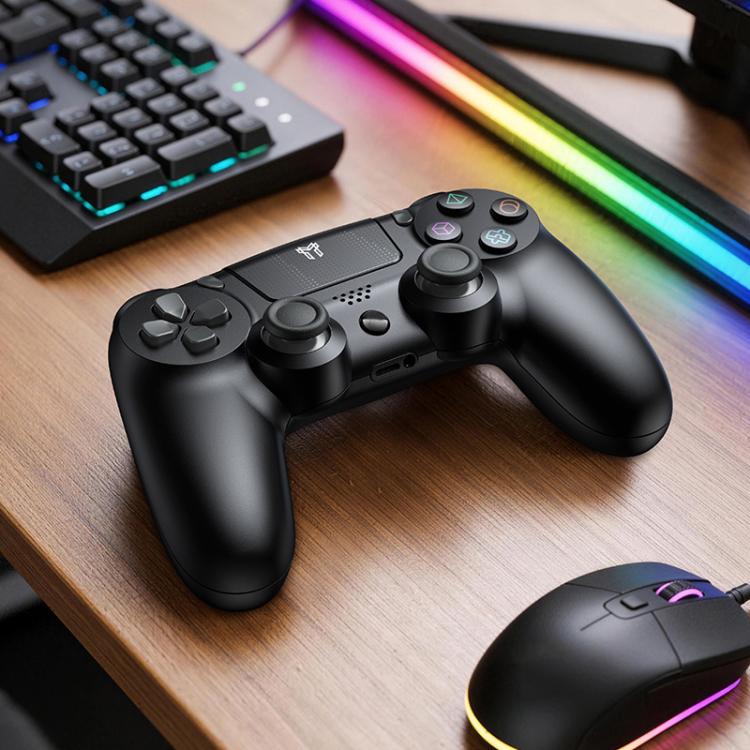Trådlös handkontroll till Sony PS4 / Bluetooth spelkontroll med vibration – Svart