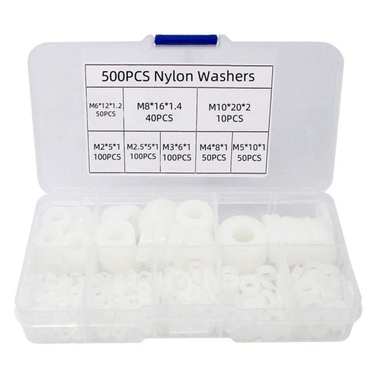 Distansbrickor i nylon 500-pack - Vit / Nylonbrickor / Isolerbrickor