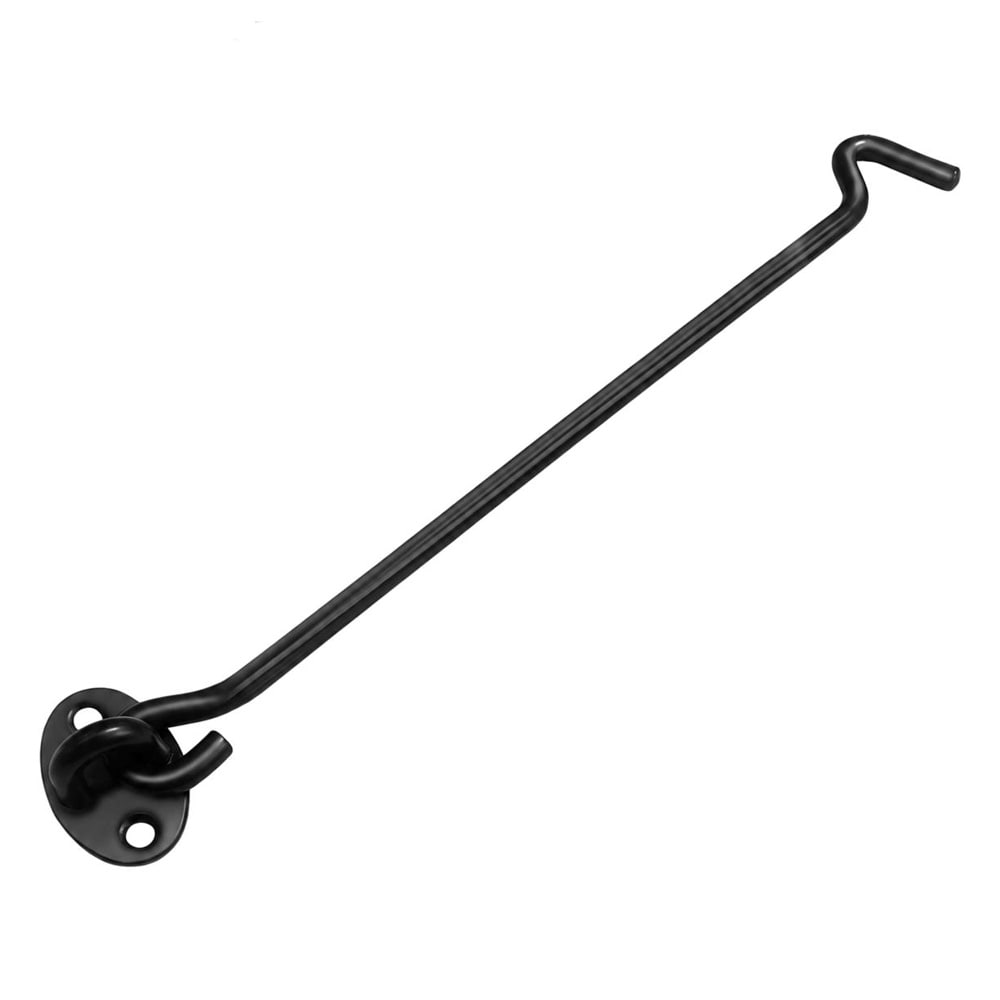 Fönster- och dörrhake i rostfritt stål 20cm - Svart / Dörrhake / Fönsterhake