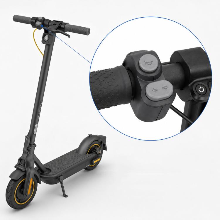 Styrreglage med signalhorn och blinkers till Segway Ninebot Max G2 - Svart / Styrmodul / Reglage