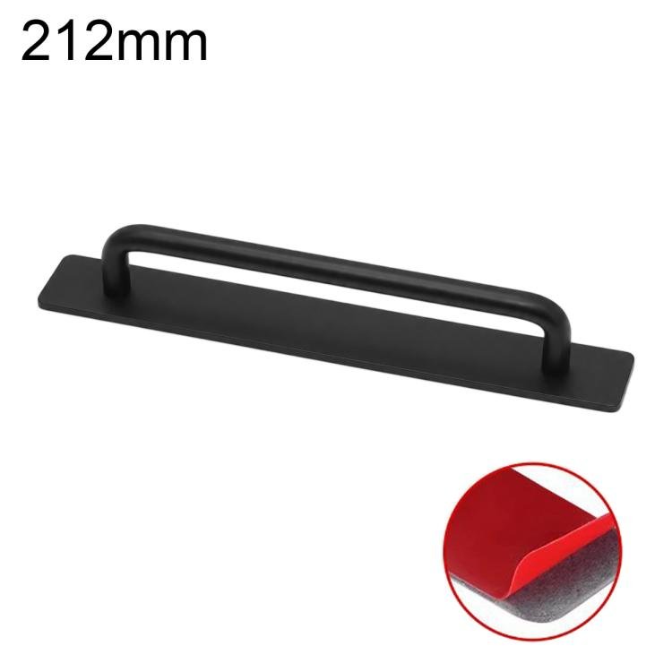 Handtag i aluminium borrfritt 212mm - Svart / Möbelhandtag / Skåphandtag