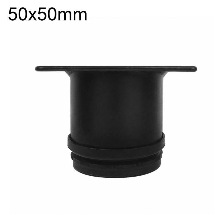 Justerbara möbelben i rostfritt stål 50x50mm - Svart / Stödben / Möbelstöd
